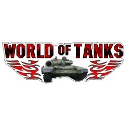 Наклейка автомобильная World of tanks 28х10